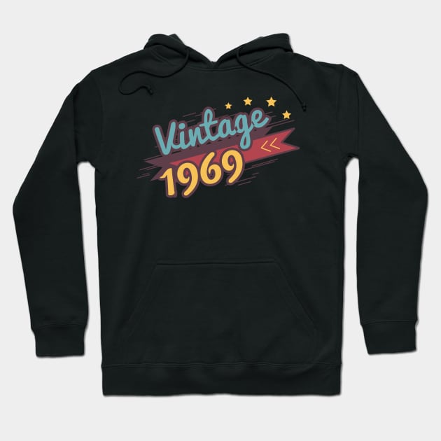 Vintage 1969 Funny Old School 50th Retro Gift T-shirt Hoodie by andreperez87